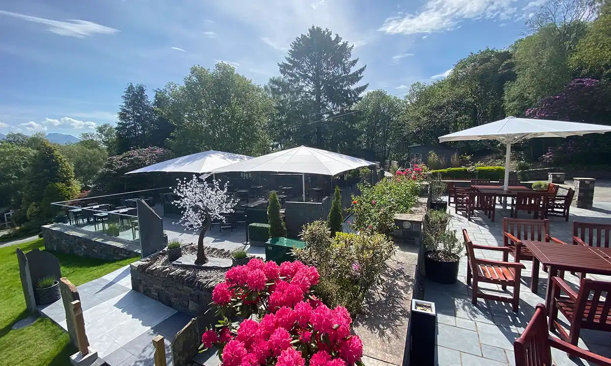 Aberdunant Hall Garden Terrace