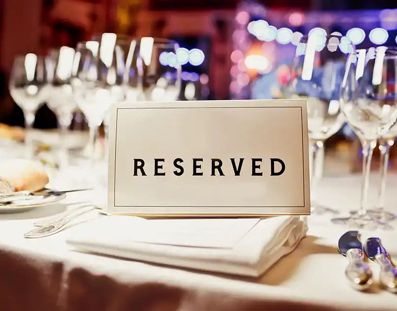 Aberdunant Hall Table Reservations