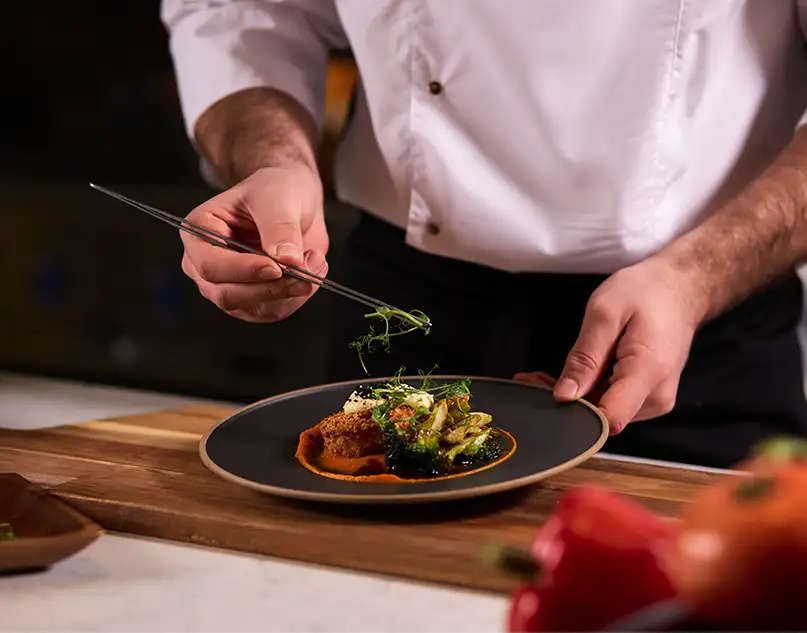 Our Chef Preparing Food